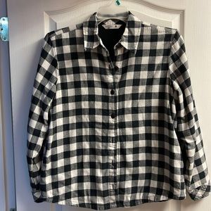 Flannel comfy lined shirt